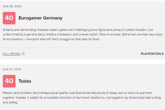 《失落之魂》M站媒体均分62：战斗出彩故事乏善可陈(图4)