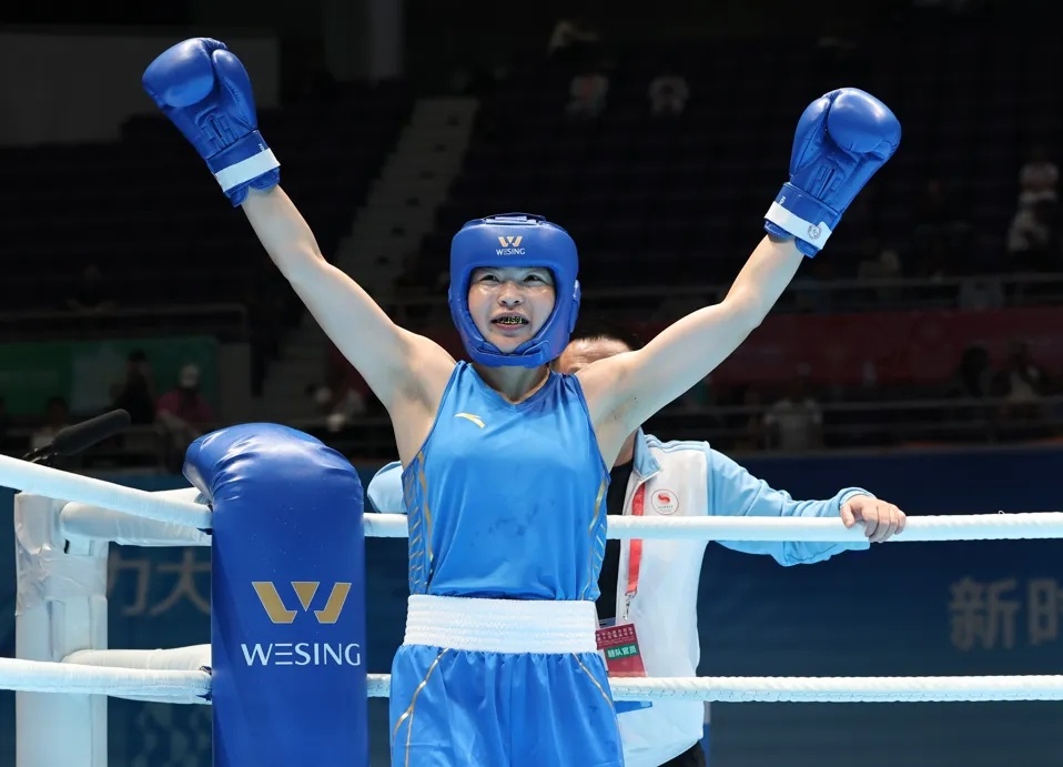 祝贺！河北运动员禹立赛拳击项目摘金